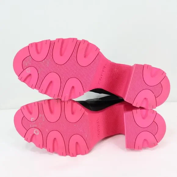 Sorel Brex Heel Chelsea Boots Black Cactus Pink Size 7.5 - Picture 10 of 12